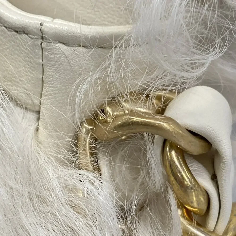 Chanel Shoulder Bag Lambskin Fur - Picture 14 of 16